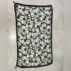 Tropical Floral Sarong with tassels